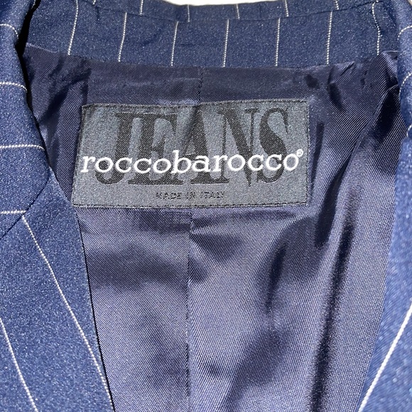 Roccobarocco Pinstripe Skirt & Blazer 10/12 - Picture 9 of 11